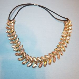 Iridescent Gem Headband/choker